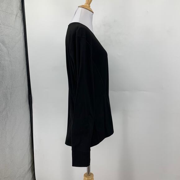 Spyder Active Shirt Womens 2XL XXL Black Crew Neck Stretch Long Sleeve Pullover - Picture 5 of 13